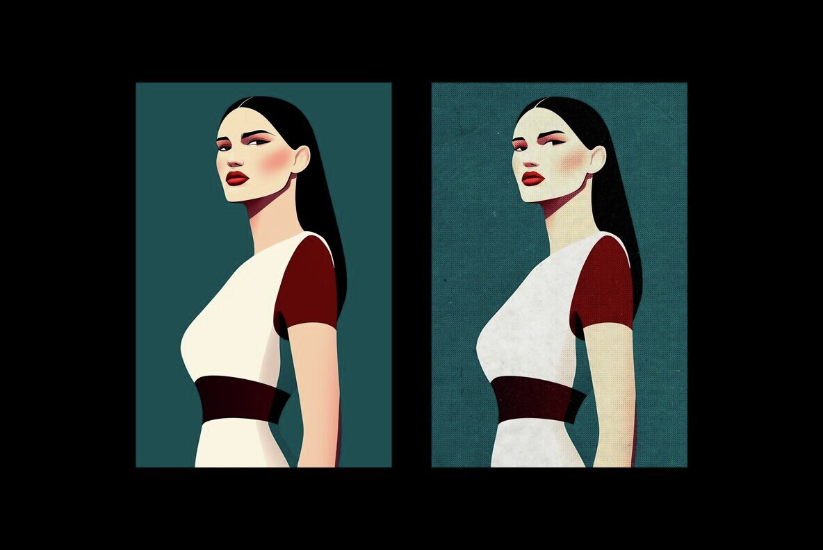 Instant Halftone Printer Photo Effect 4