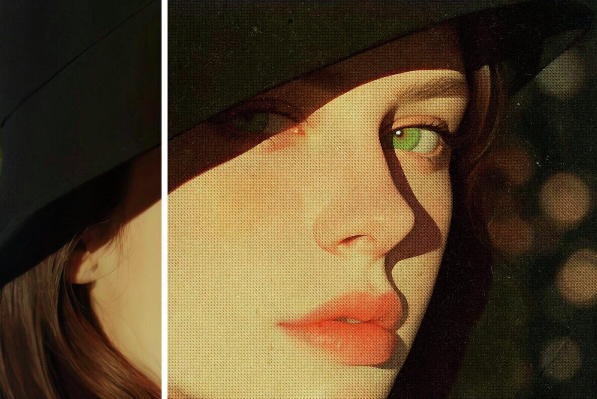 Instant Halftone Printer Photo Effect 5