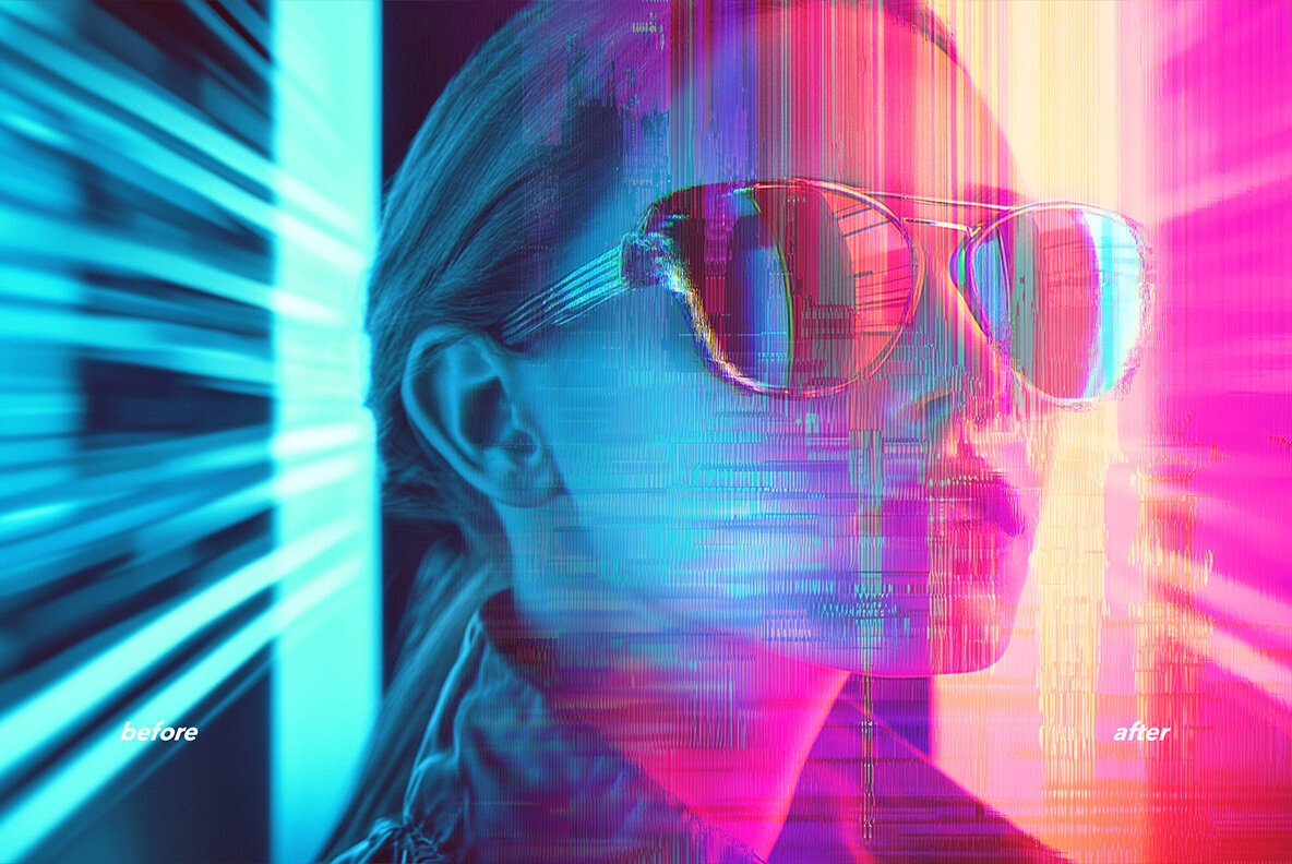 Glitch Distortion Photo Effects 2