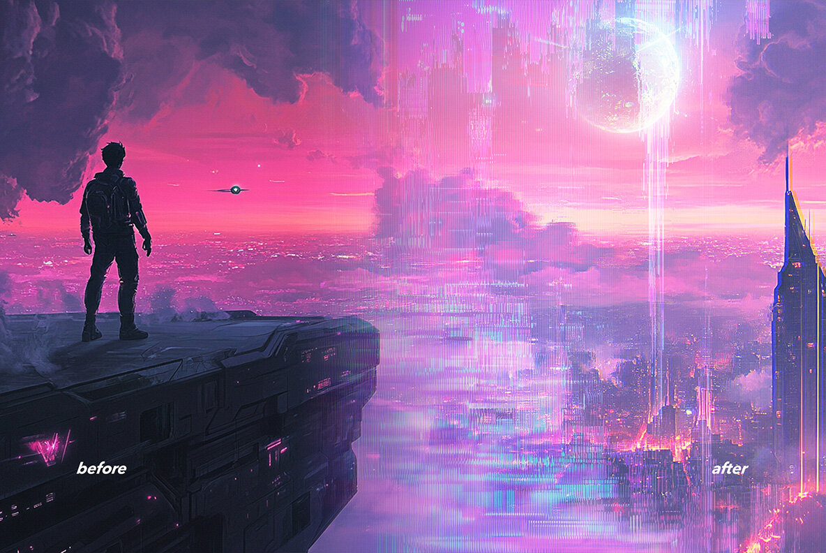 Glitch Distortion Photo Effects 6