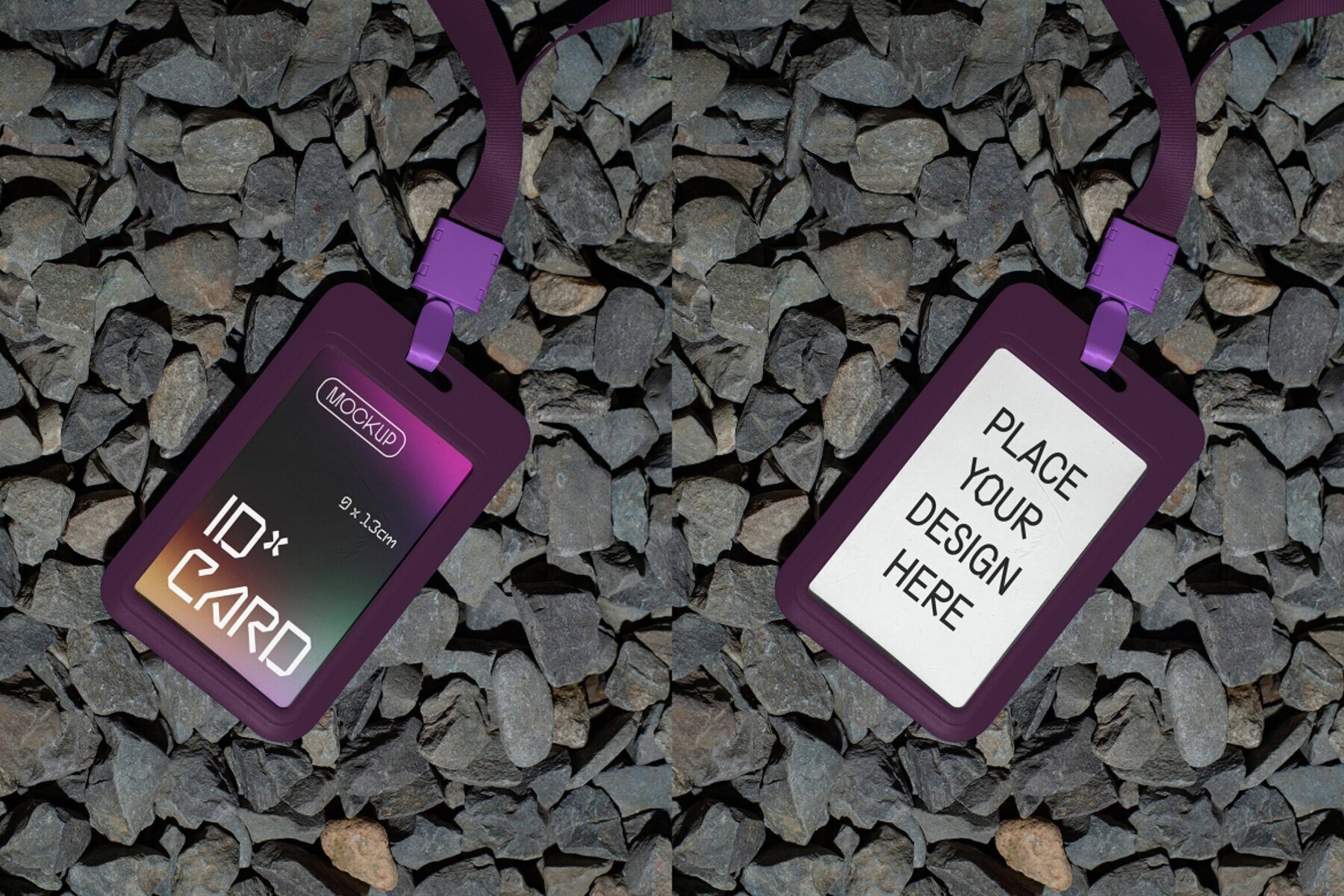 2 Realistic Scene City Corner Edition ID Card Mockup   VOL 1 3