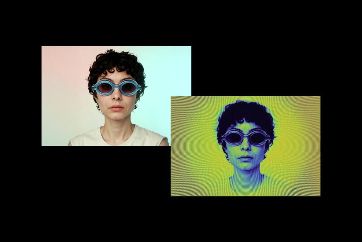 Circular Halftone Motion Photo Effect 5