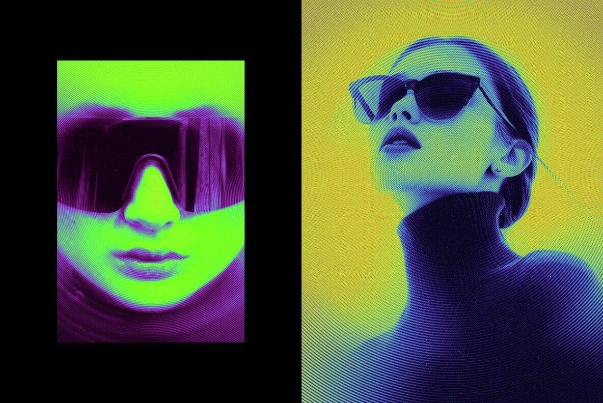 Circular Halftone Motion Photo Effect 6