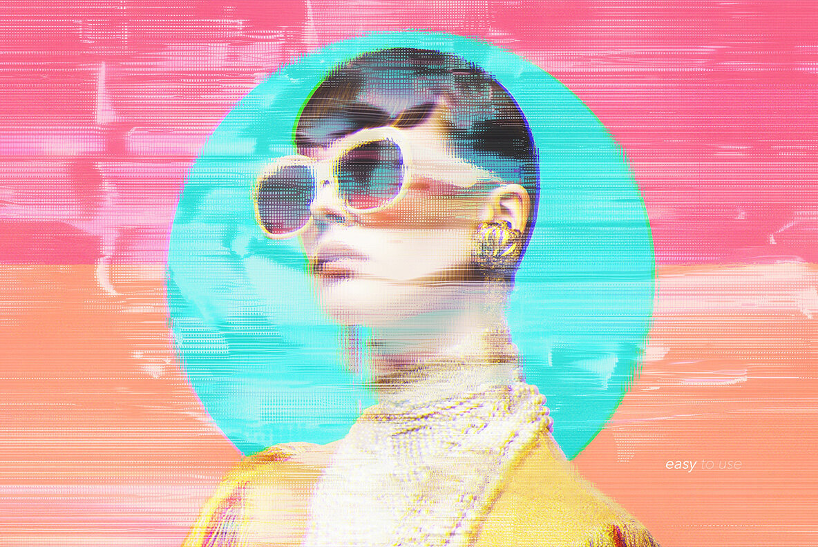 Glitch Distortion Photo Effects 3