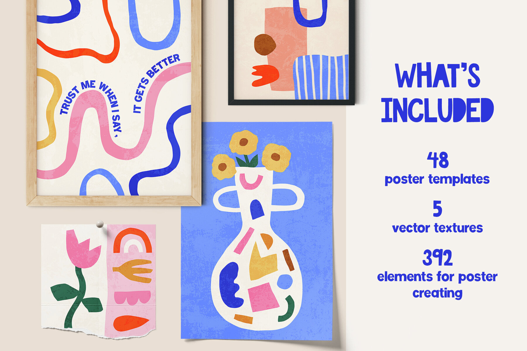 Cutout Vibes Vector Poster Creator 3