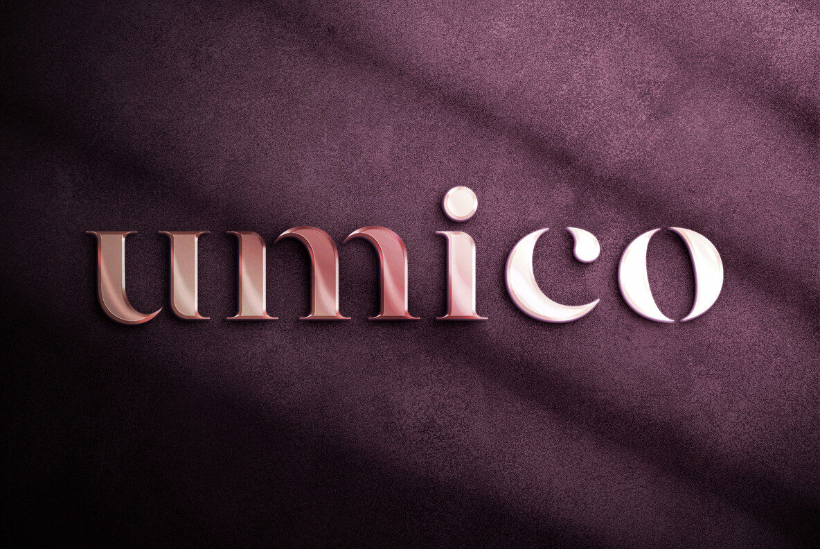 Shining Metal Logo Mockup 3