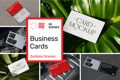 Outdoor Business Card Mockups