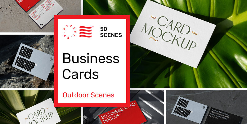 Outdoor Business Card Mockups
