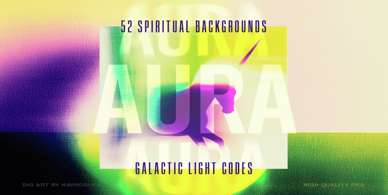 Aura Spiritual Galactic Backgrounds