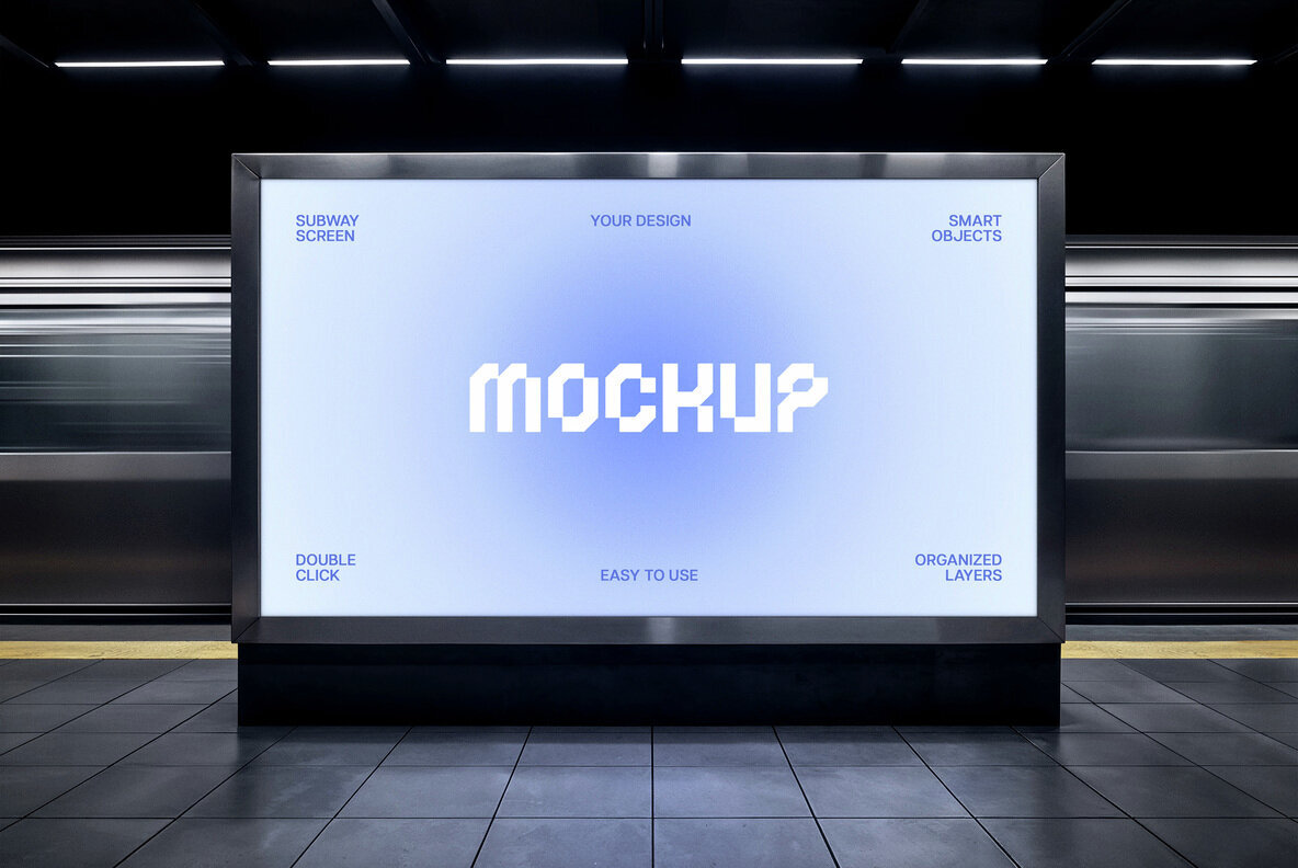 Metro Station Screen Mockup 1