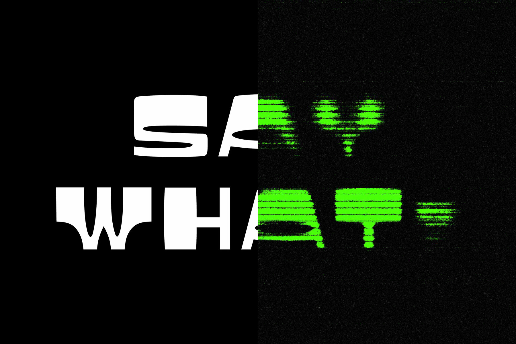 Neon Green Grunge Text Effect Mockup 8