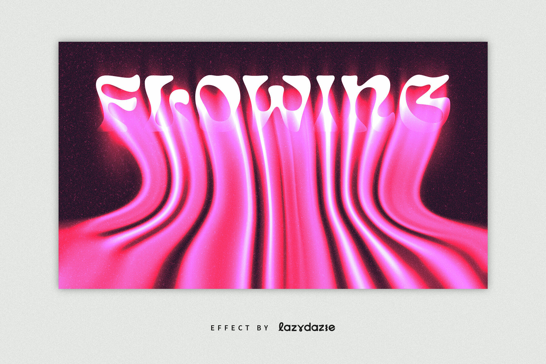 Pink Dissolving Text Effect Mockup 2