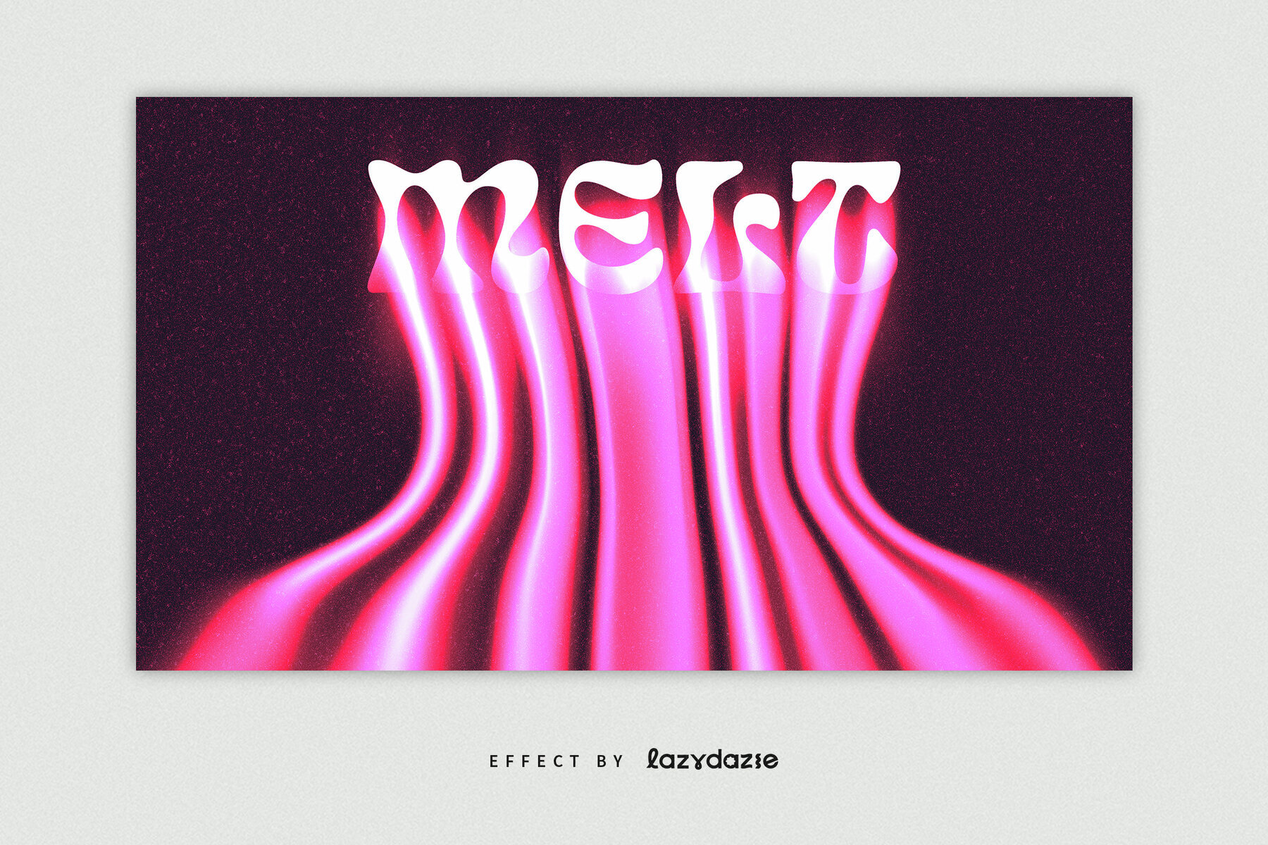 Pink Dissolving Text Effect Mockup 3