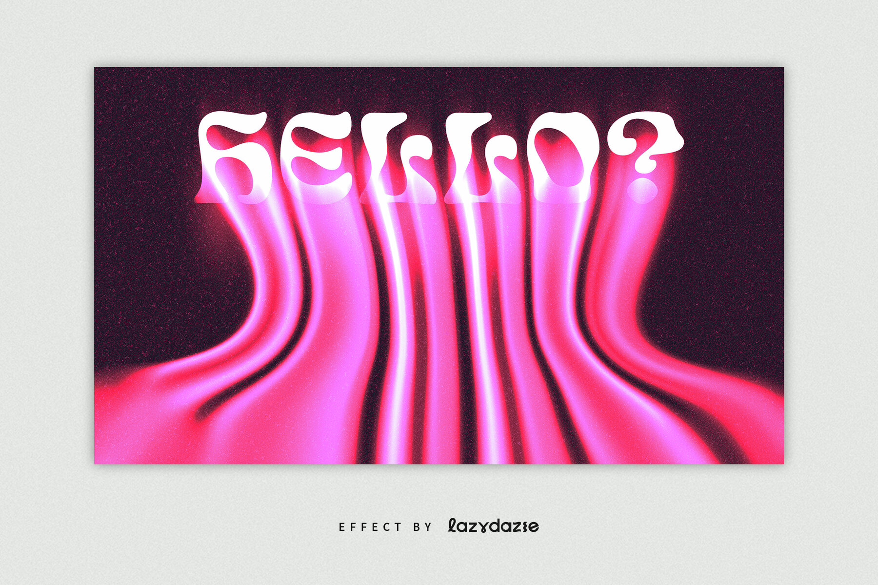 Pink Dissolving Text Effect Mockup 4