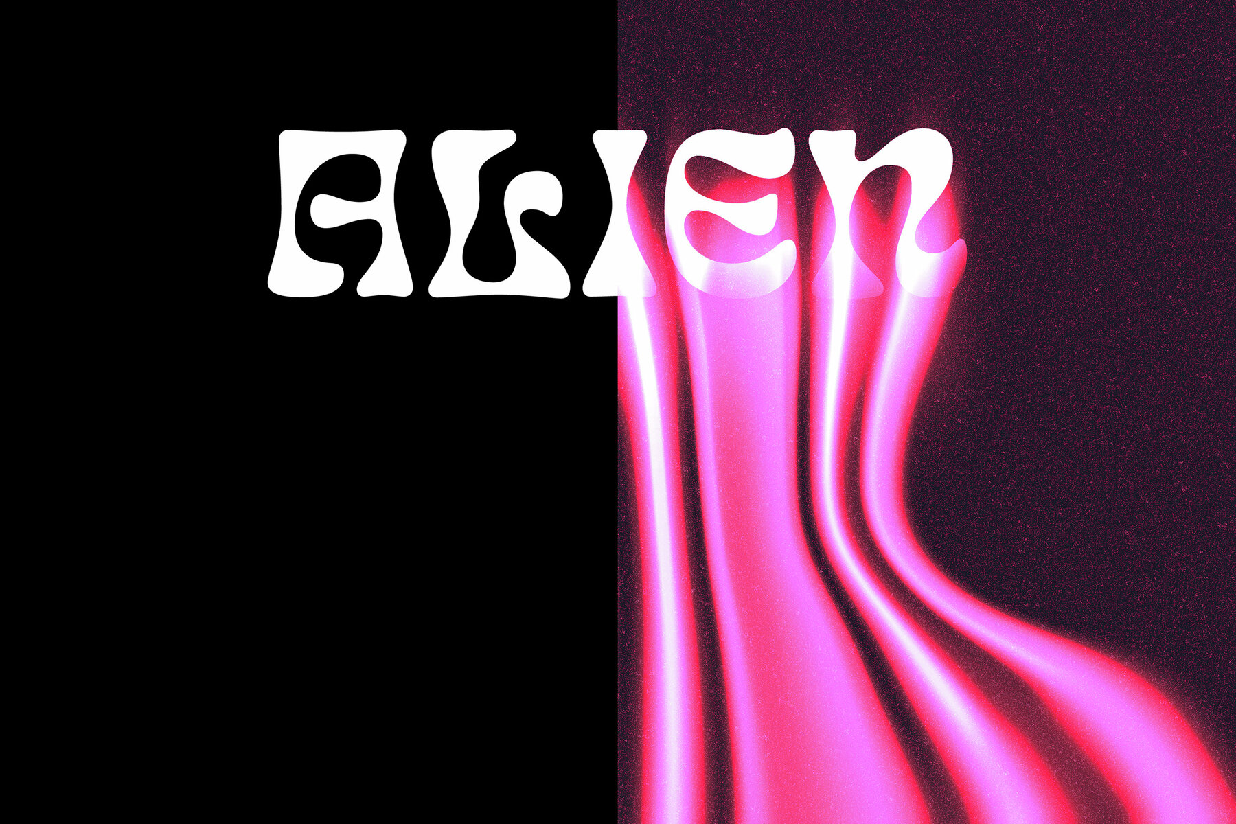 Pink Dissolving Text Effect Mockup 7