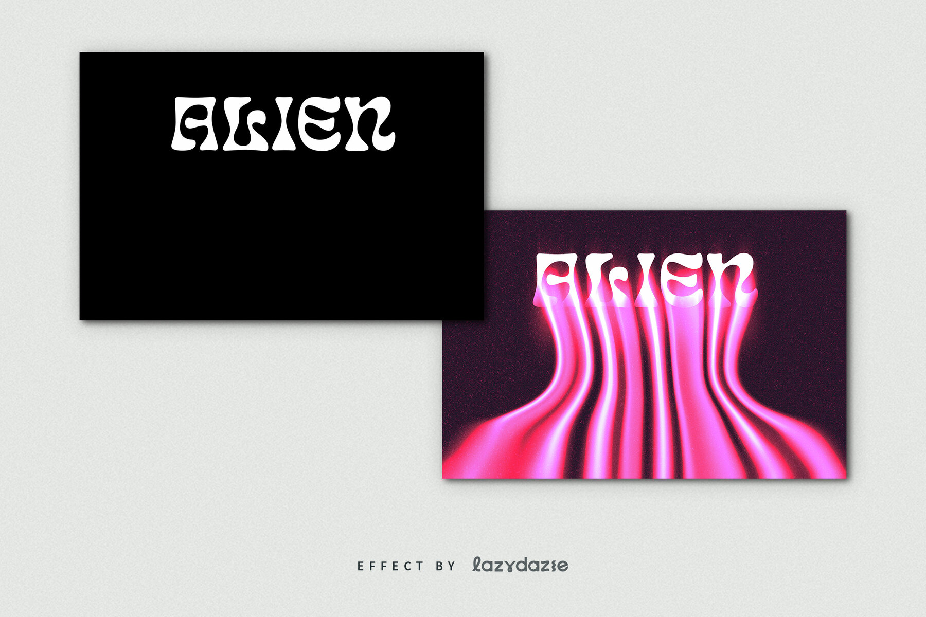 Pink Dissolving Text Effect Mockup 8