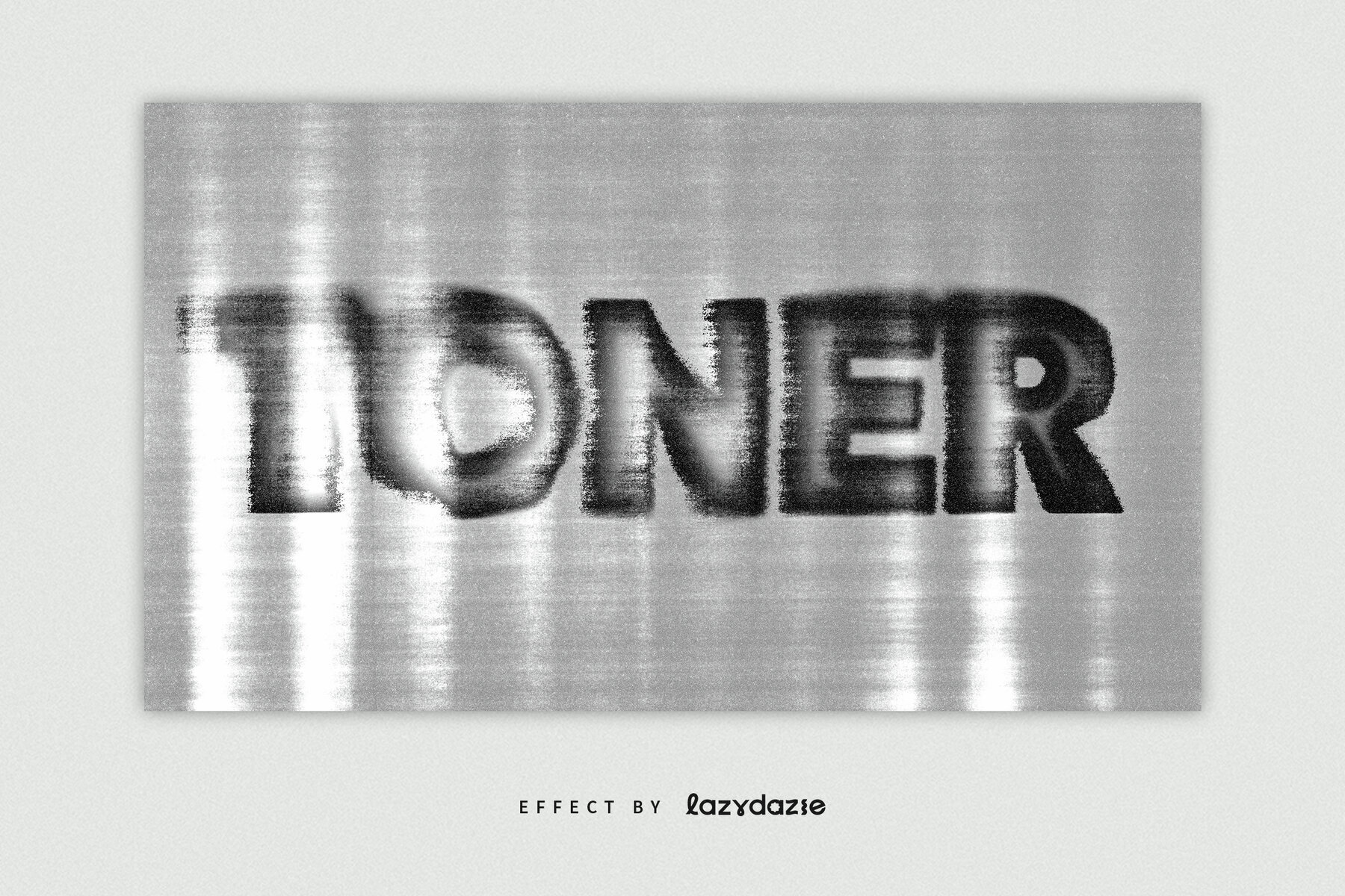 Dirty Scan Text Effect Mockup 2