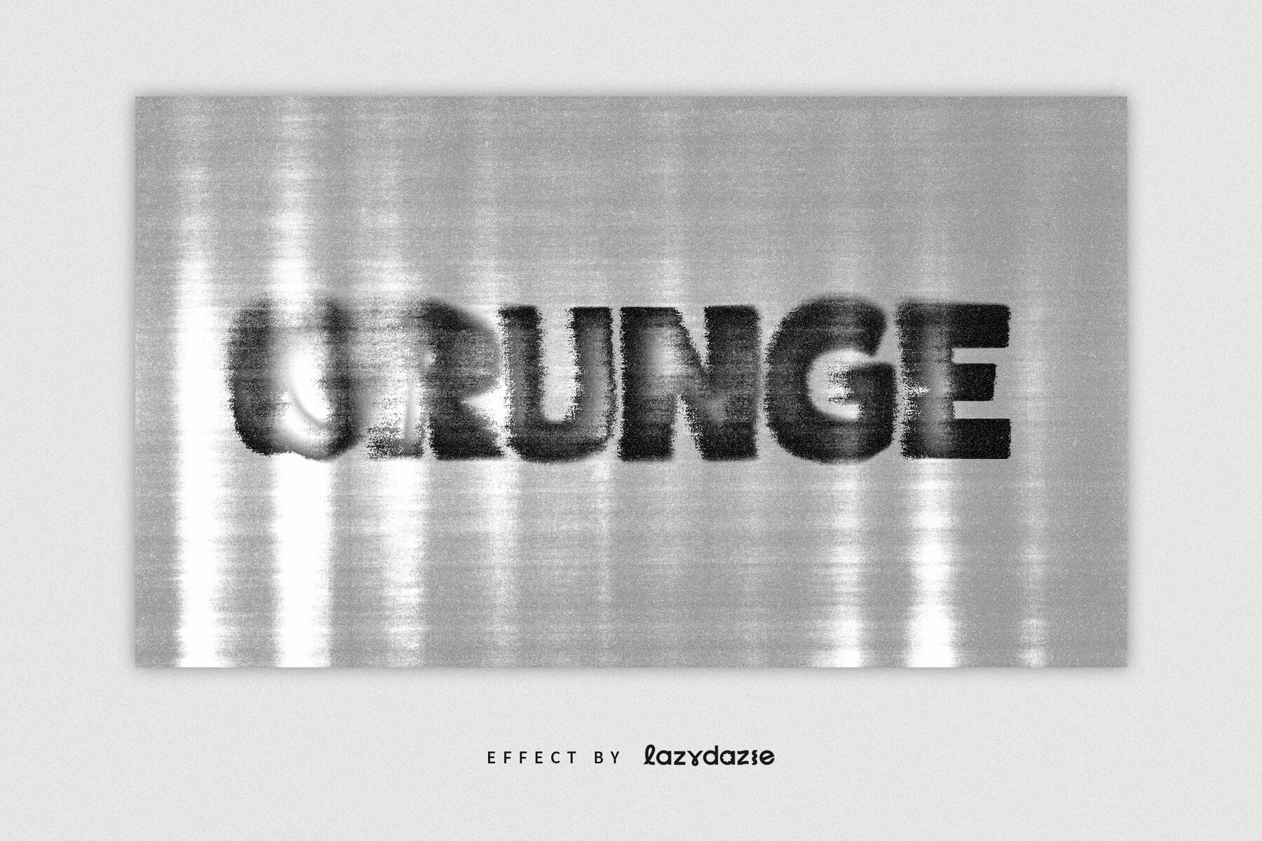 Dirty Scan Text Effect Mockup 4