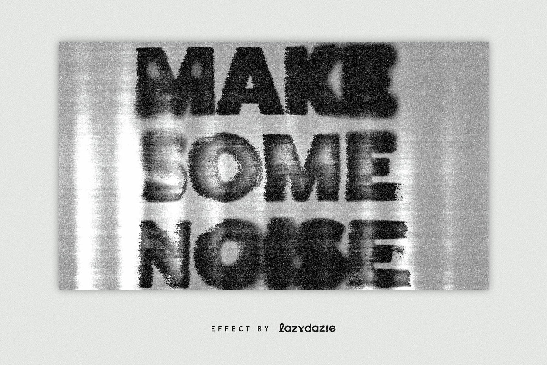 Dirty Scan Text Effect Mockup 5