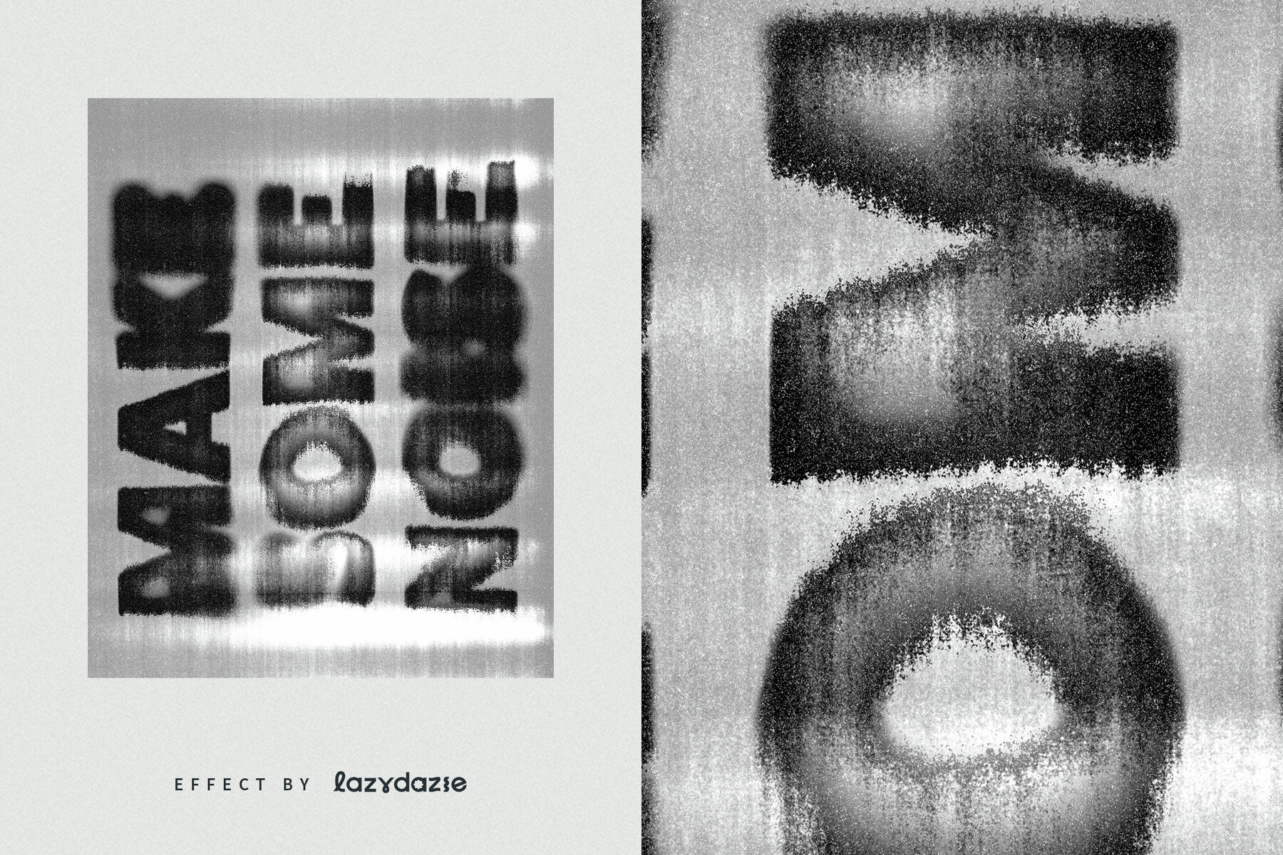 Dirty Scan Text Effect Mockup 6