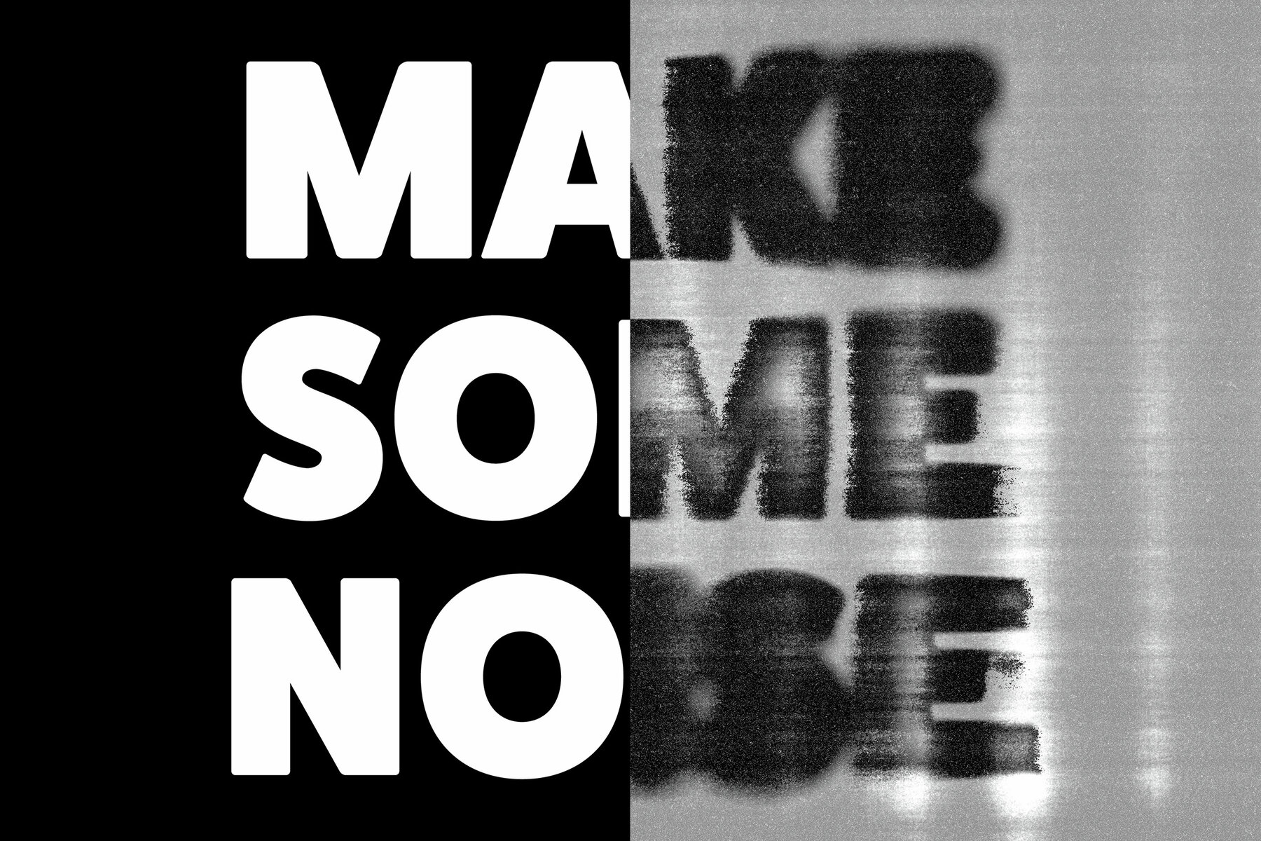 Dirty Scan Text Effect Mockup 7