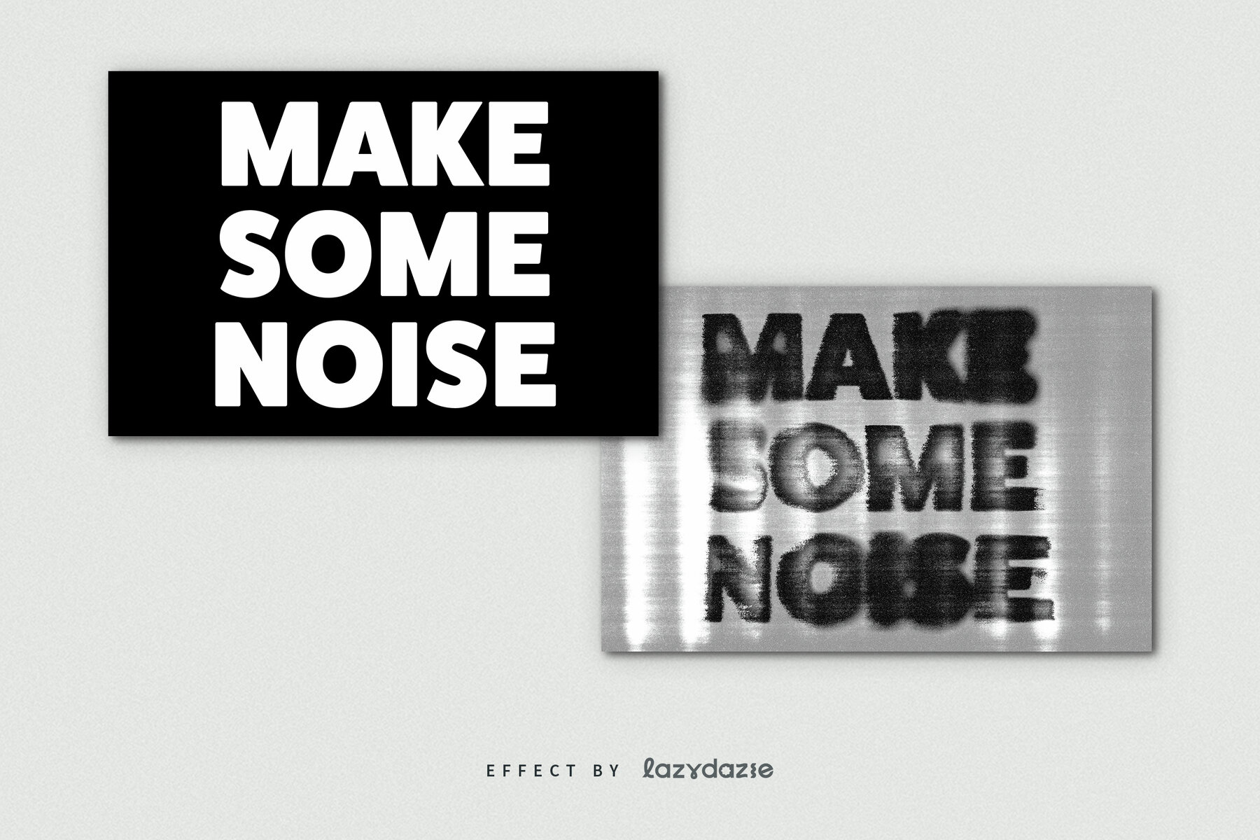 Dirty Scan Text Effect Mockup 8