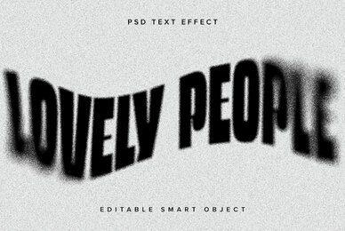 Dissolving Text Effect Mockup