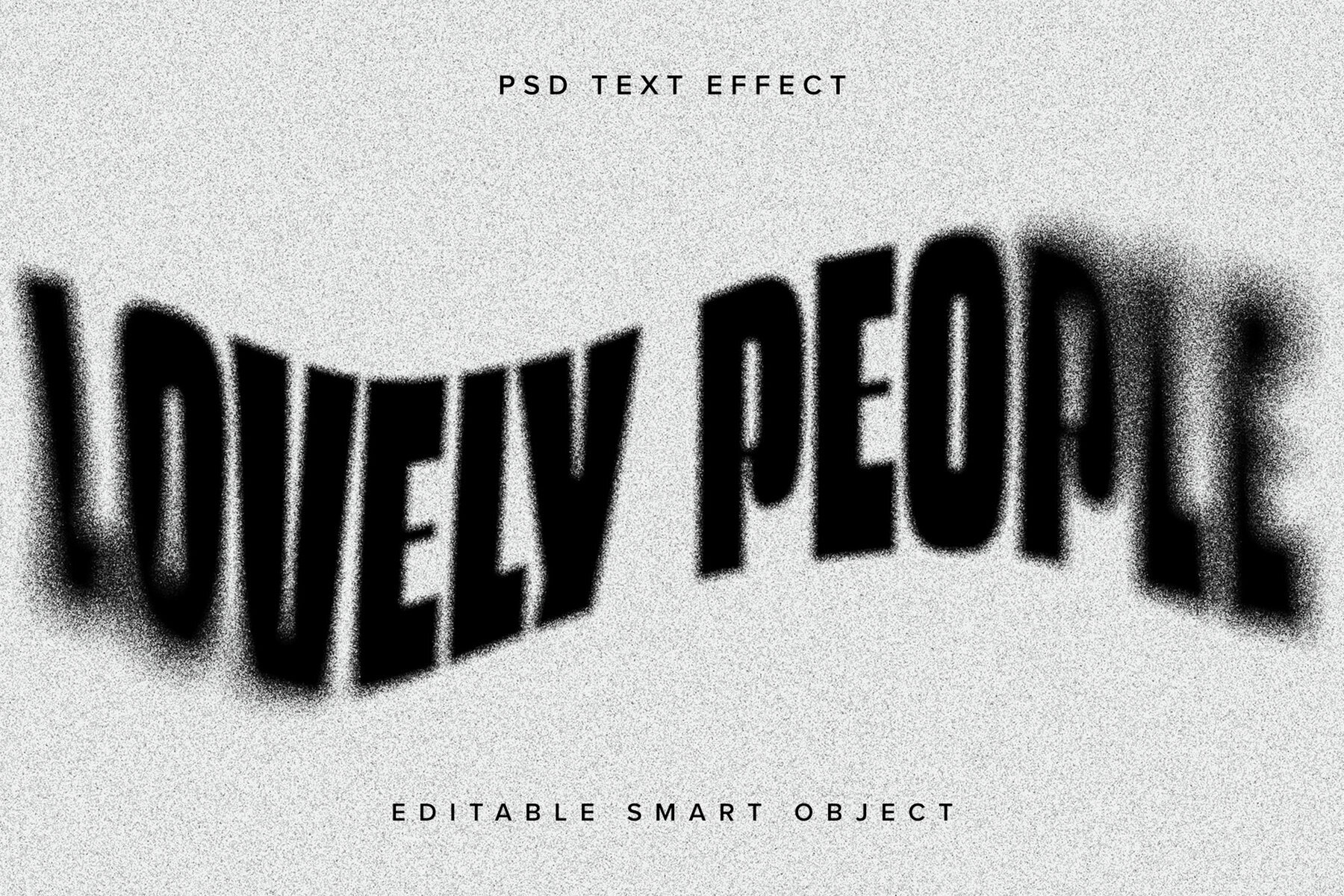 Dissolving Text Effect Mockup 1