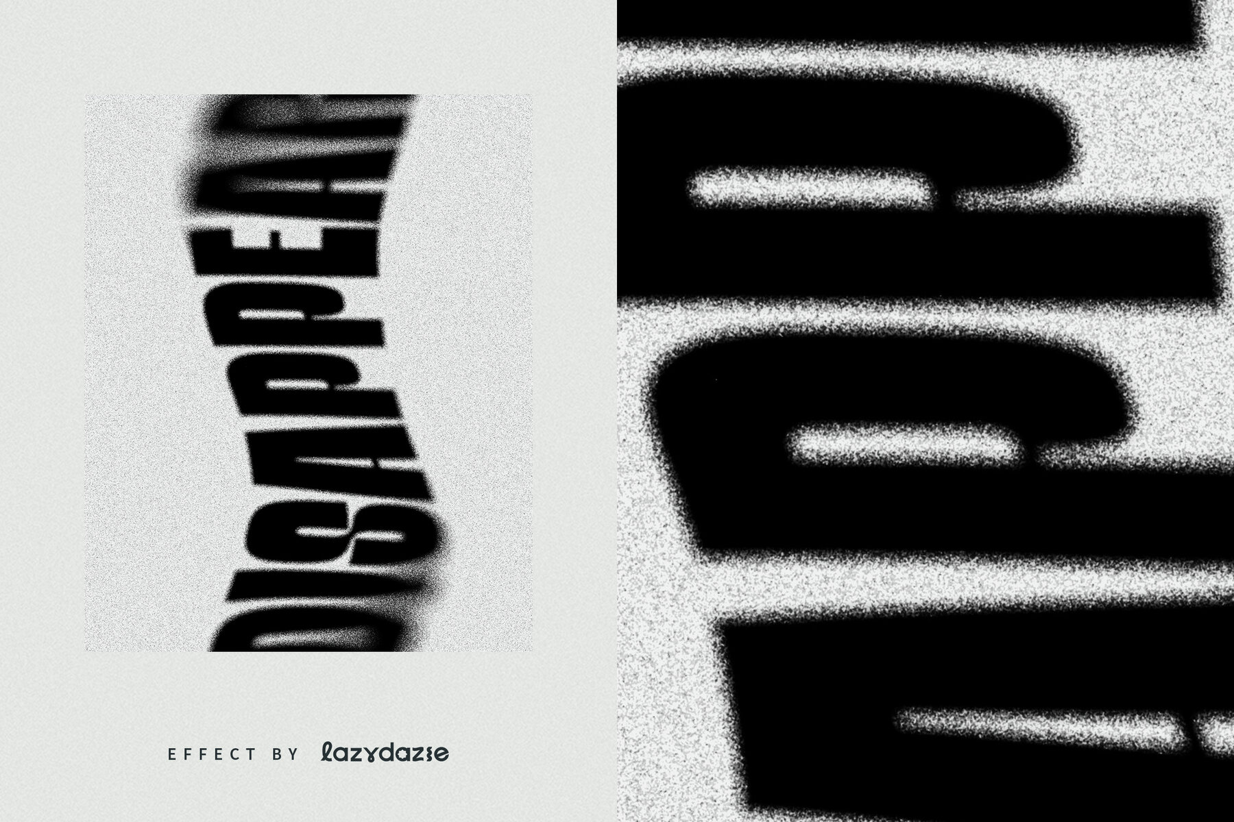 Dissolving Text Effect Mockup 6