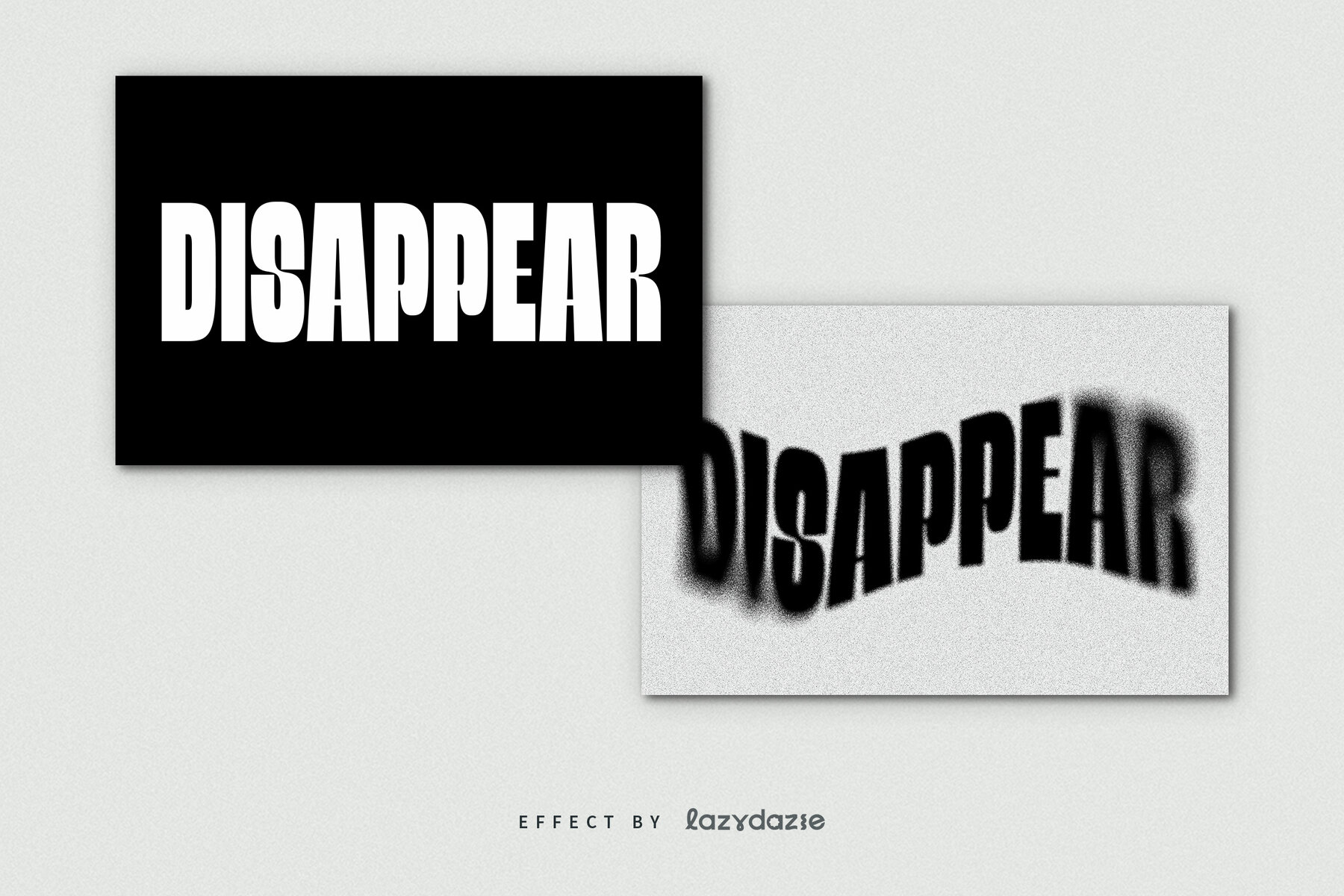 Dissolving Text Effect Mockup 8