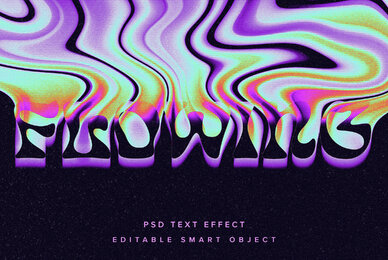 Disintegrating Text Effect Mockup