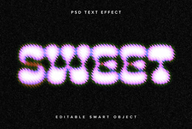 Dissolving Blur Text Effect Mockup