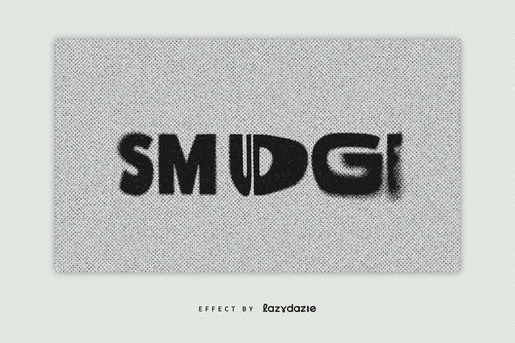 Warped Halftone Text Effect Mockup 5