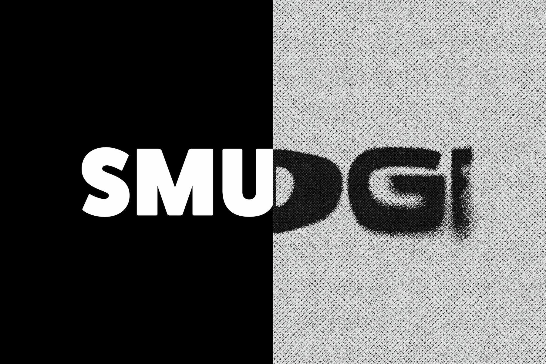 Warped Halftone Text Effect Mockup 7