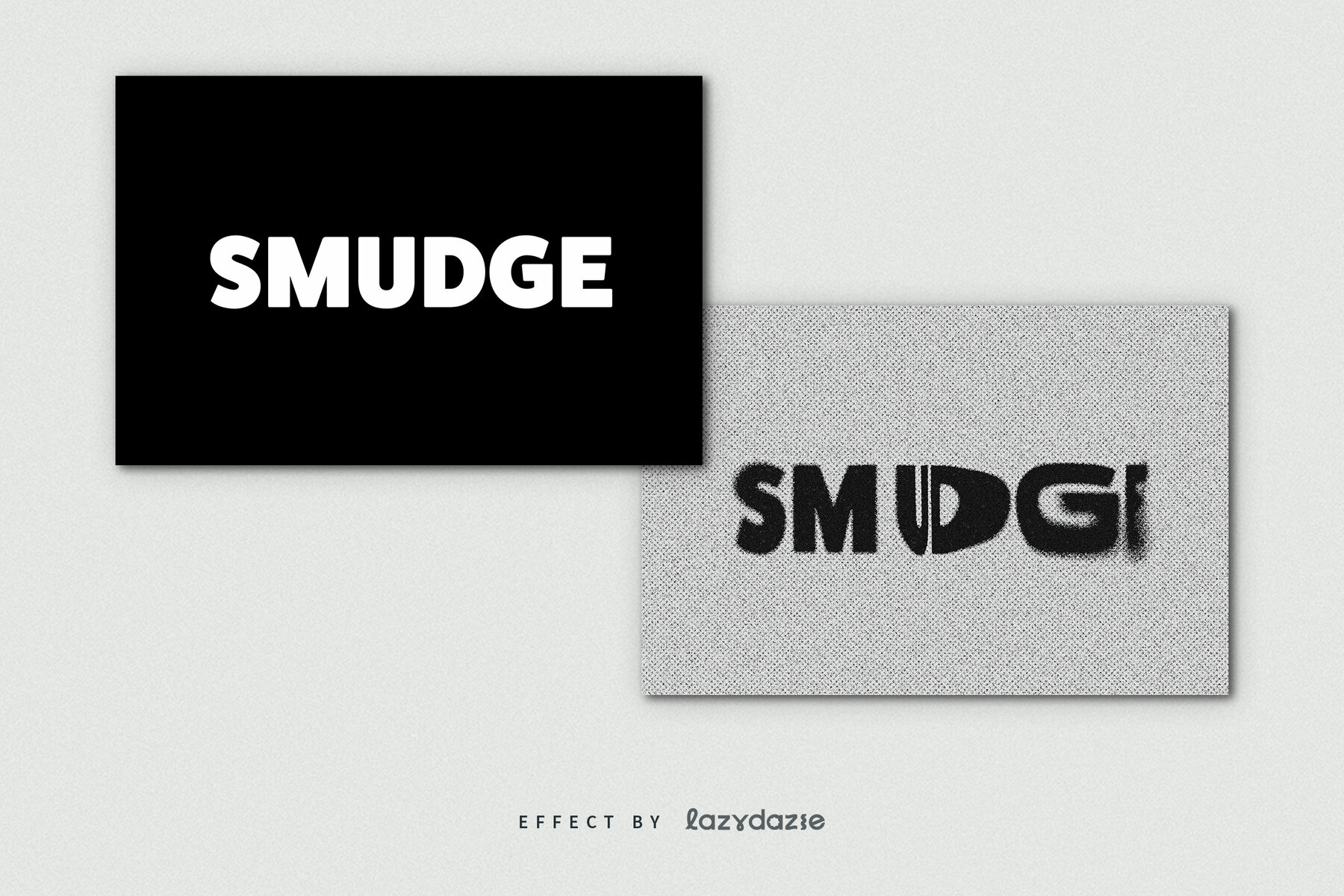 Warped Halftone Text Effect Mockup 8