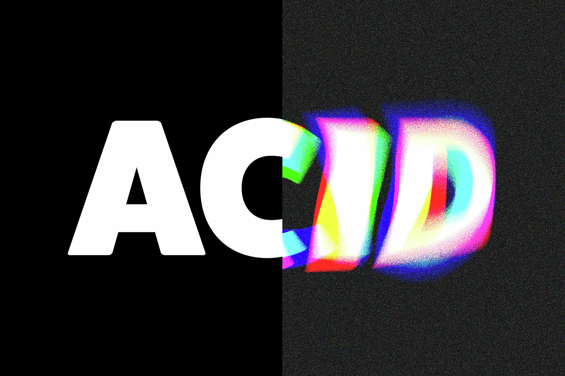 Warped Anaglyph Text Effect Mockup 7