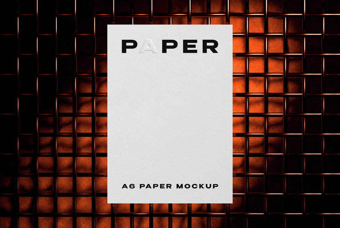 Industrial Paper Card Mockup 1