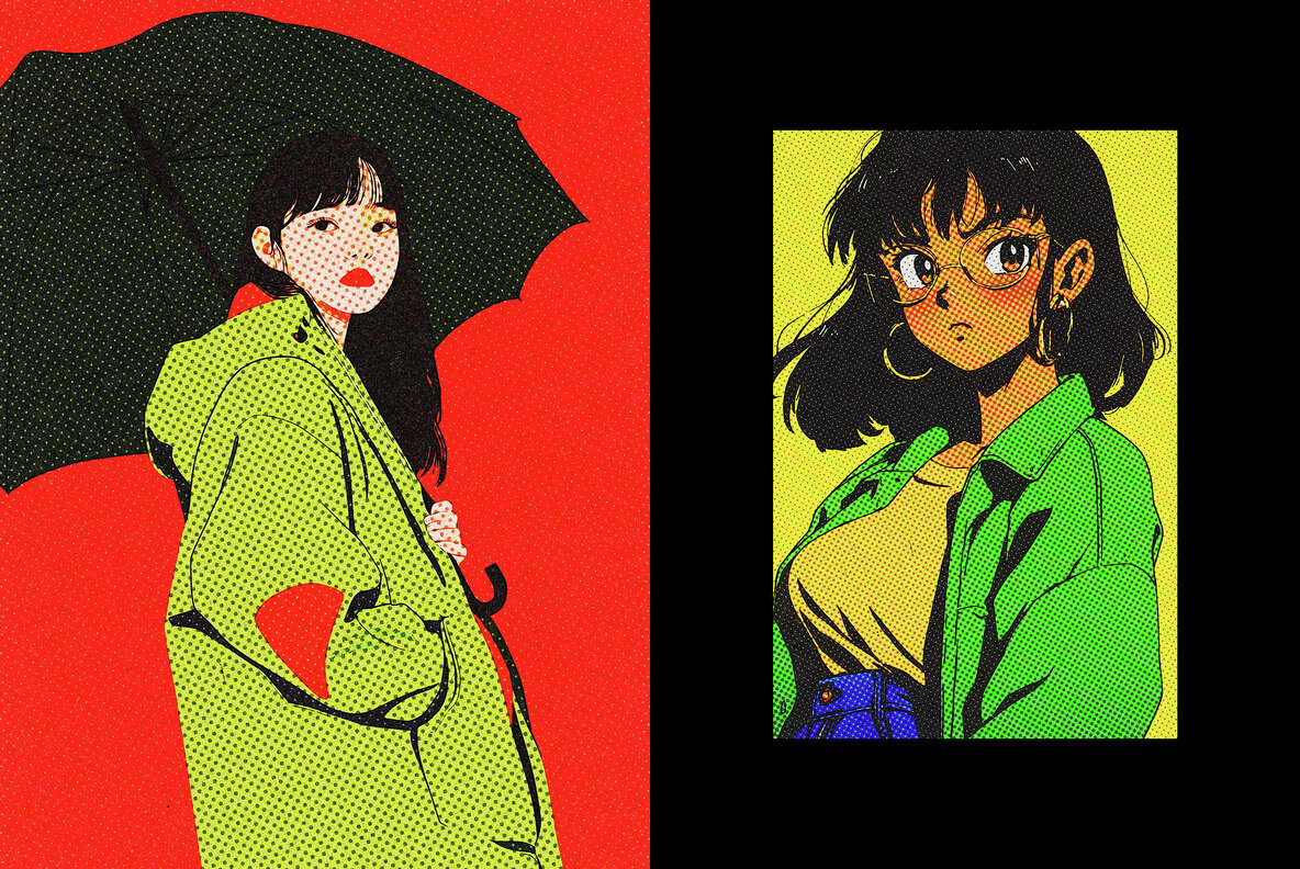 Dots Comic Print Effect 5