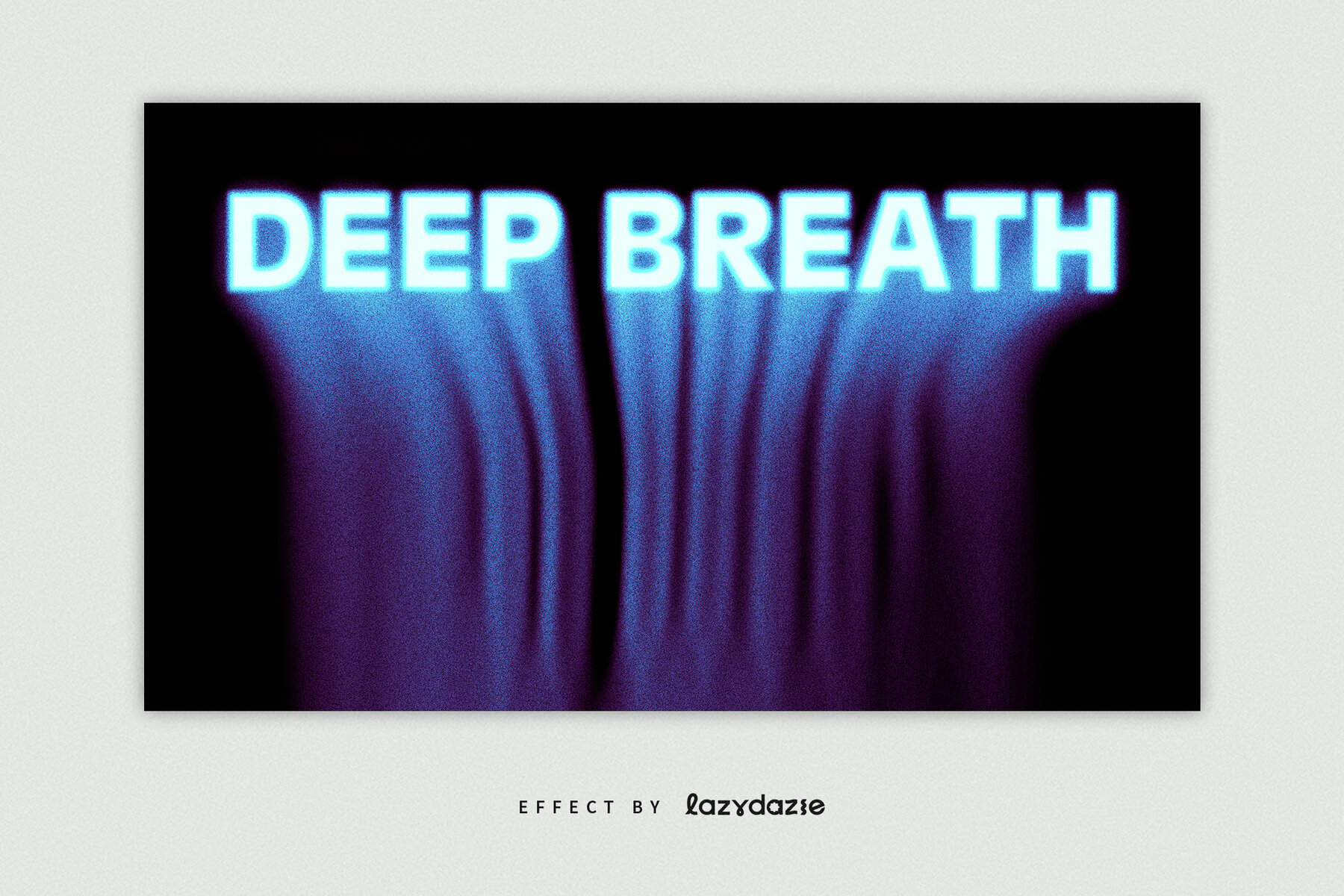 Blue Dissolving Text Effect Mockup 3