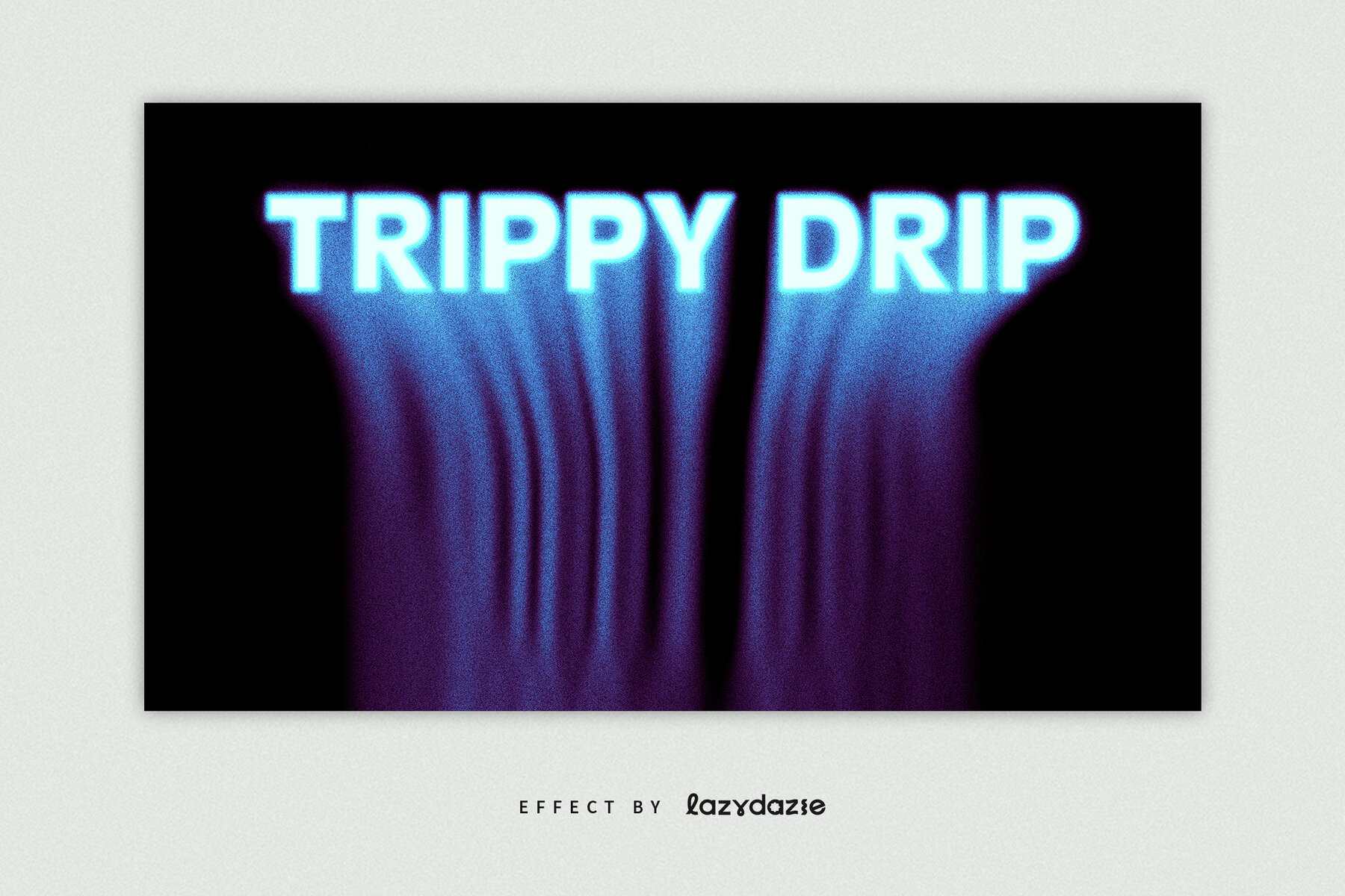 Blue Dissolving Text Effect Mockup 4