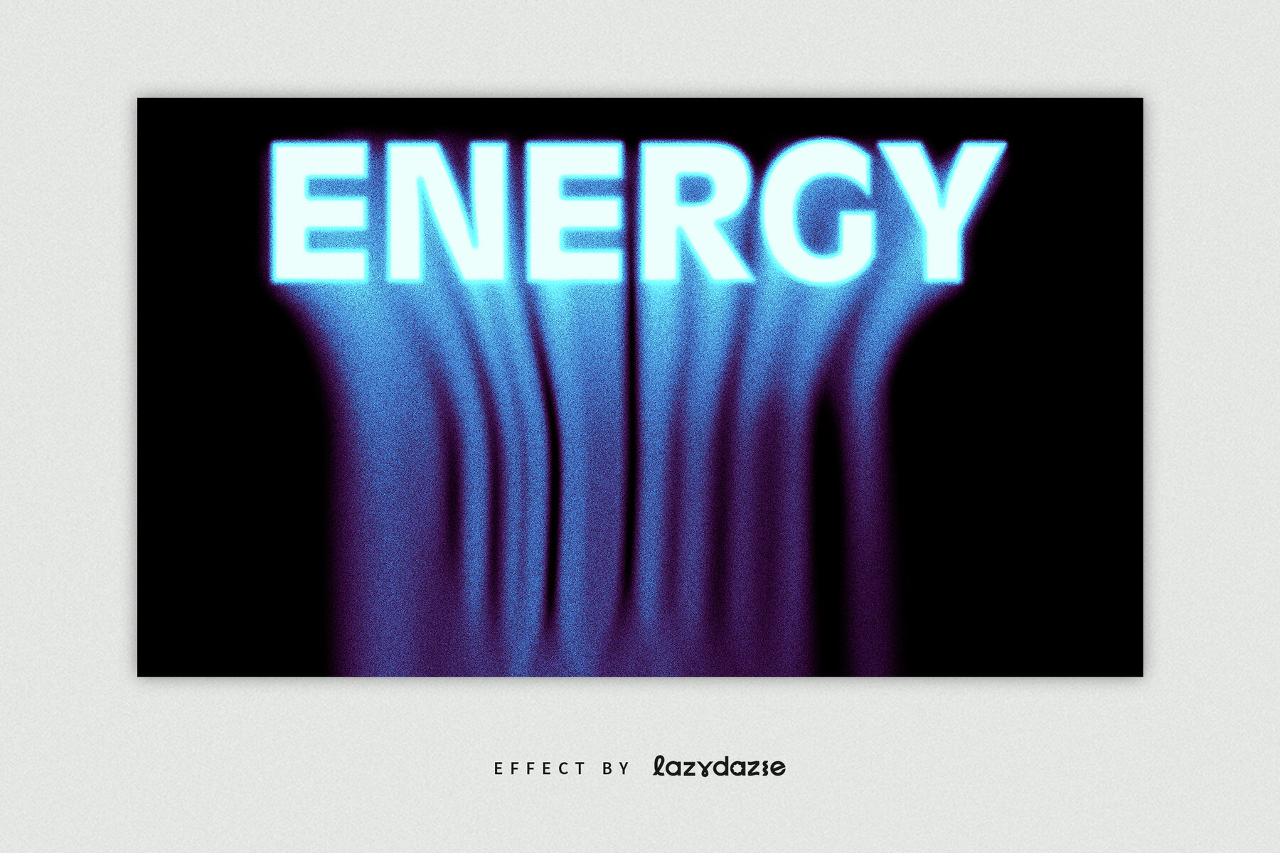 Blue Dissolving Text Effect Mockup 5