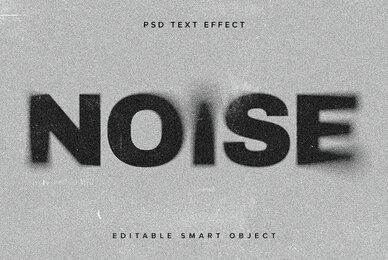 Grunge Distorted Text Effect Mockup
