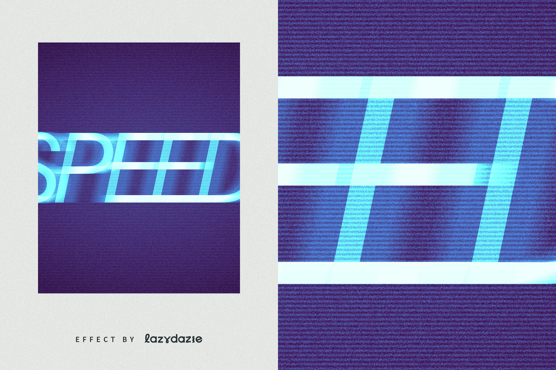 Motion Blur Text Effect Mockup 6