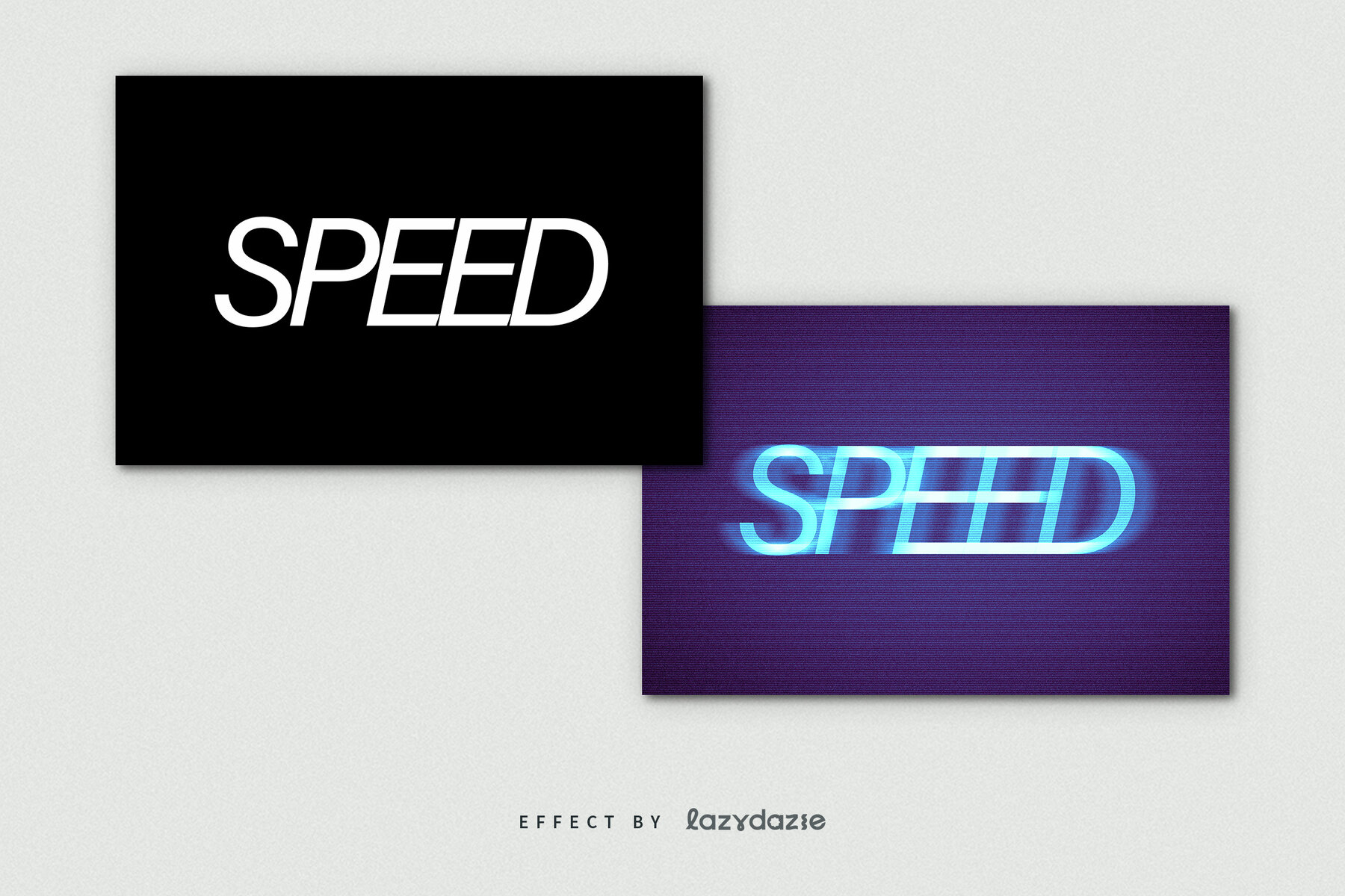Motion Blur Text Effect Mockup 8
