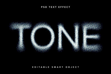 Grunge Halftone Text Effect Mockup