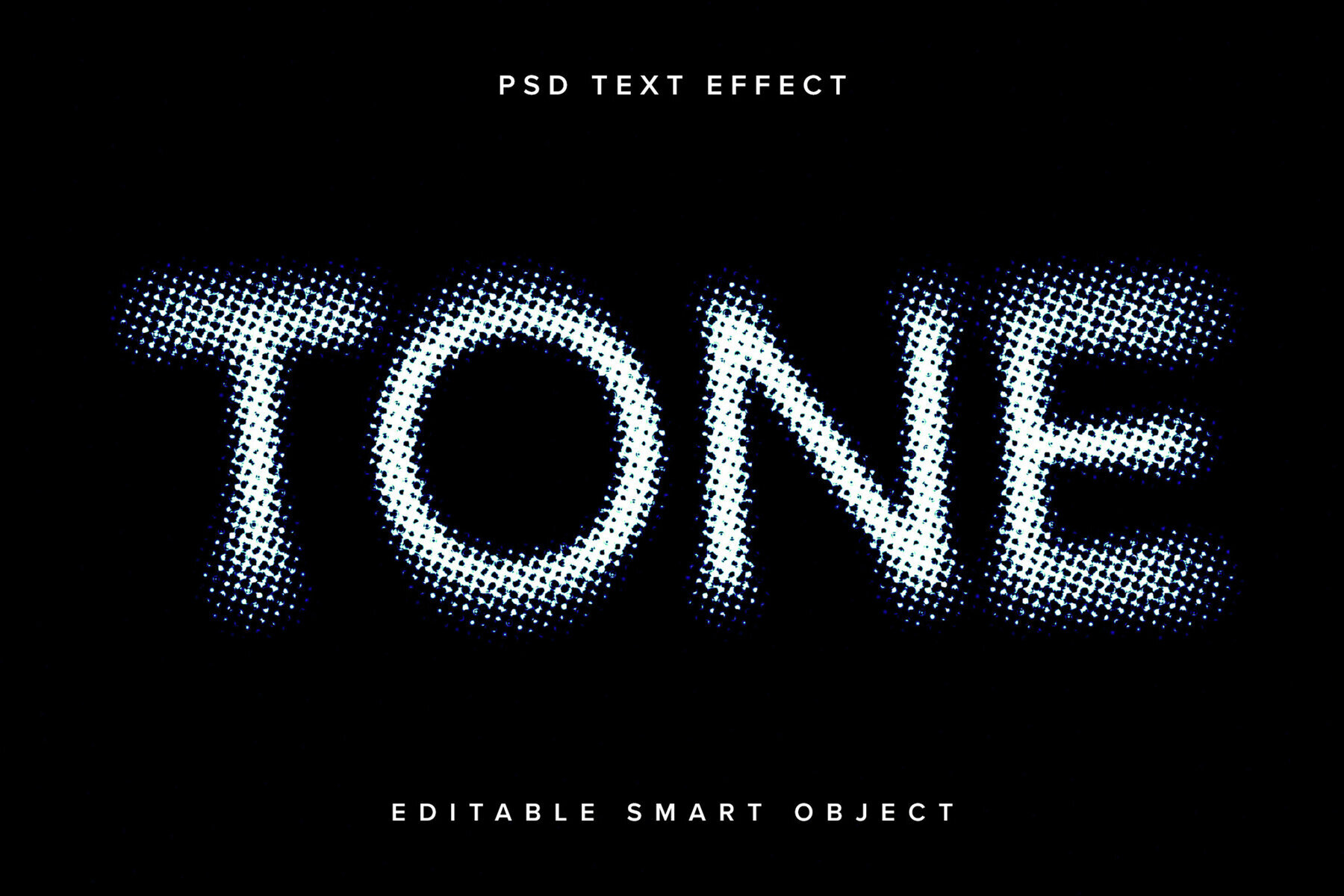 Grunge Halftone Text Effect Mockup 1