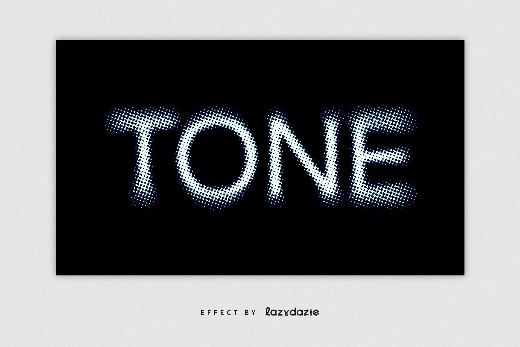 Grunge Halftone Text Effect Mockup 2