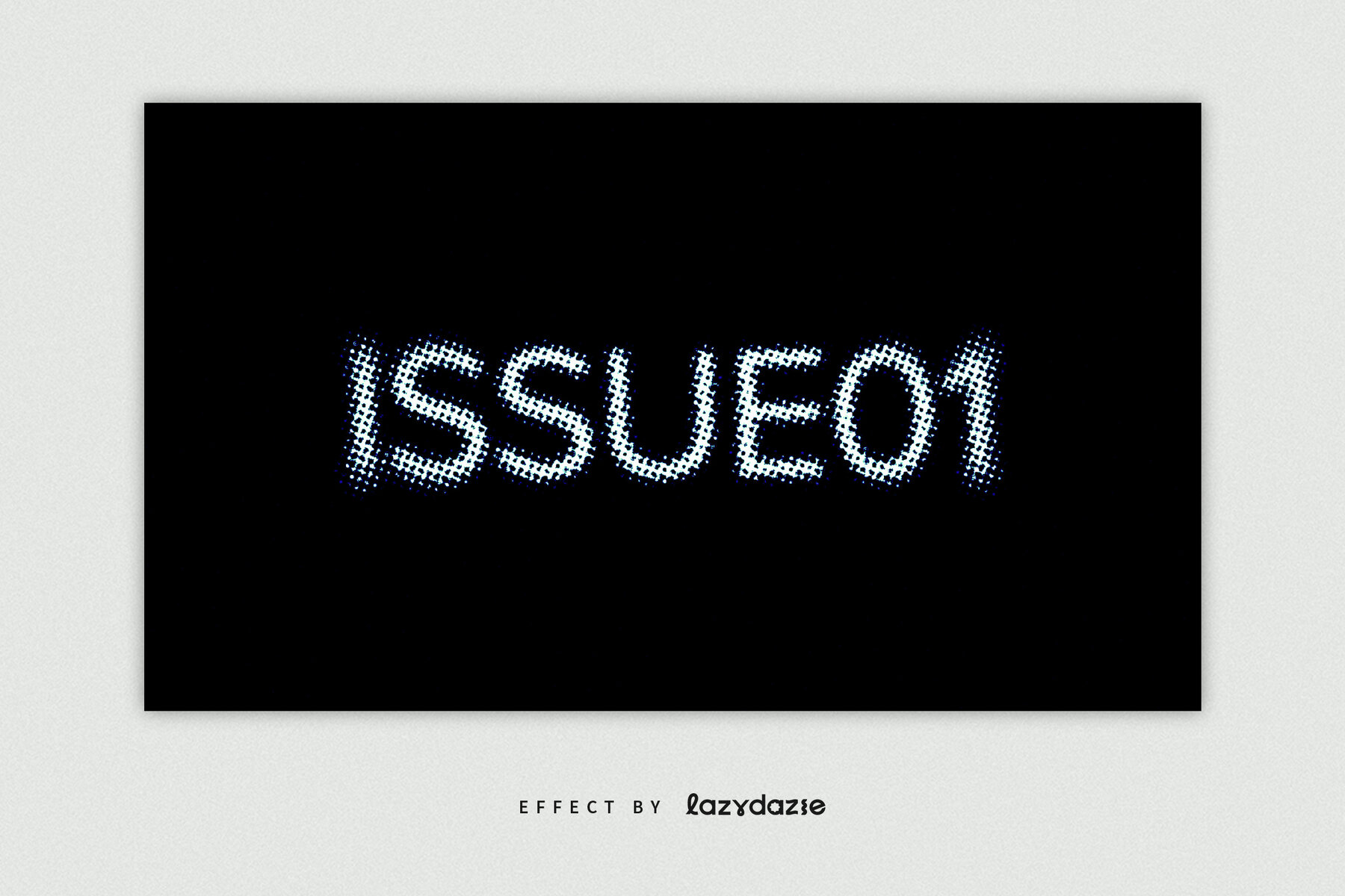 Grunge Halftone Text Effect Mockup 5