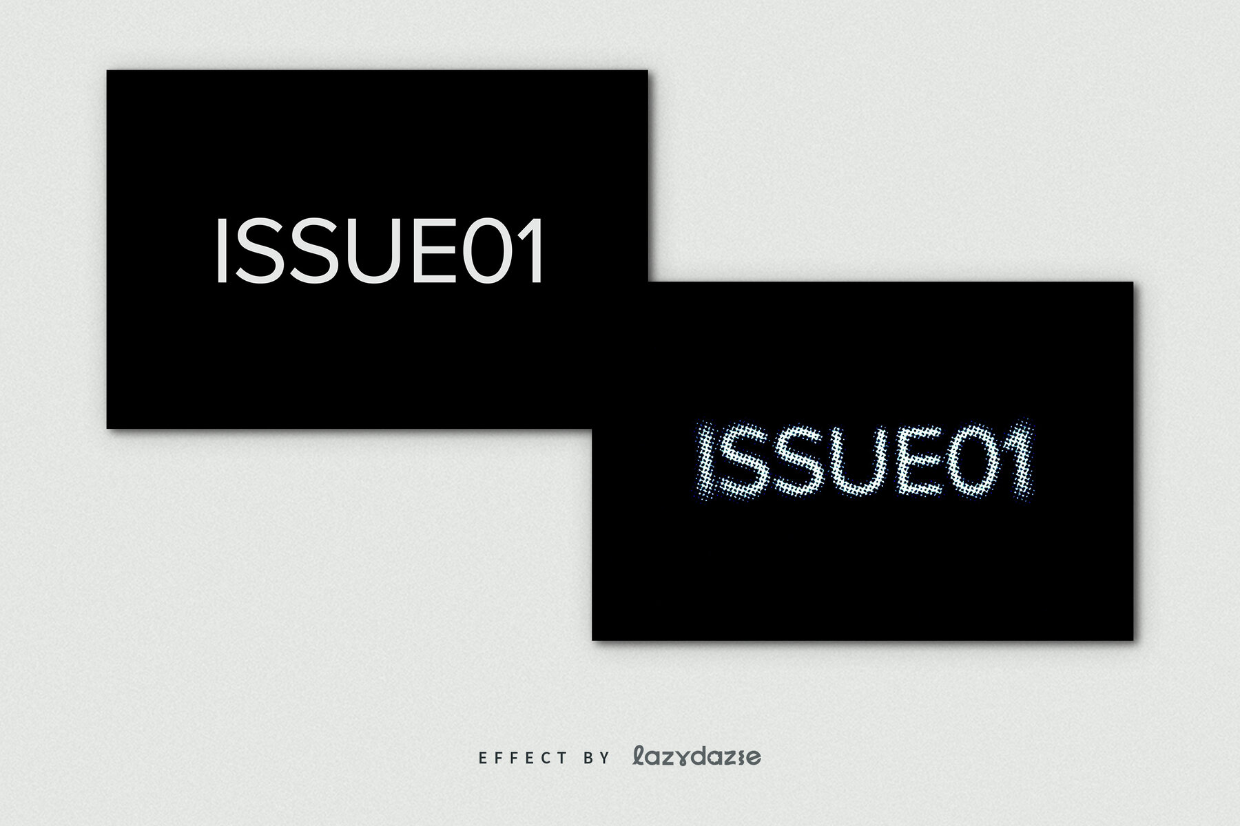 Grunge Halftone Text Effect Mockup 8