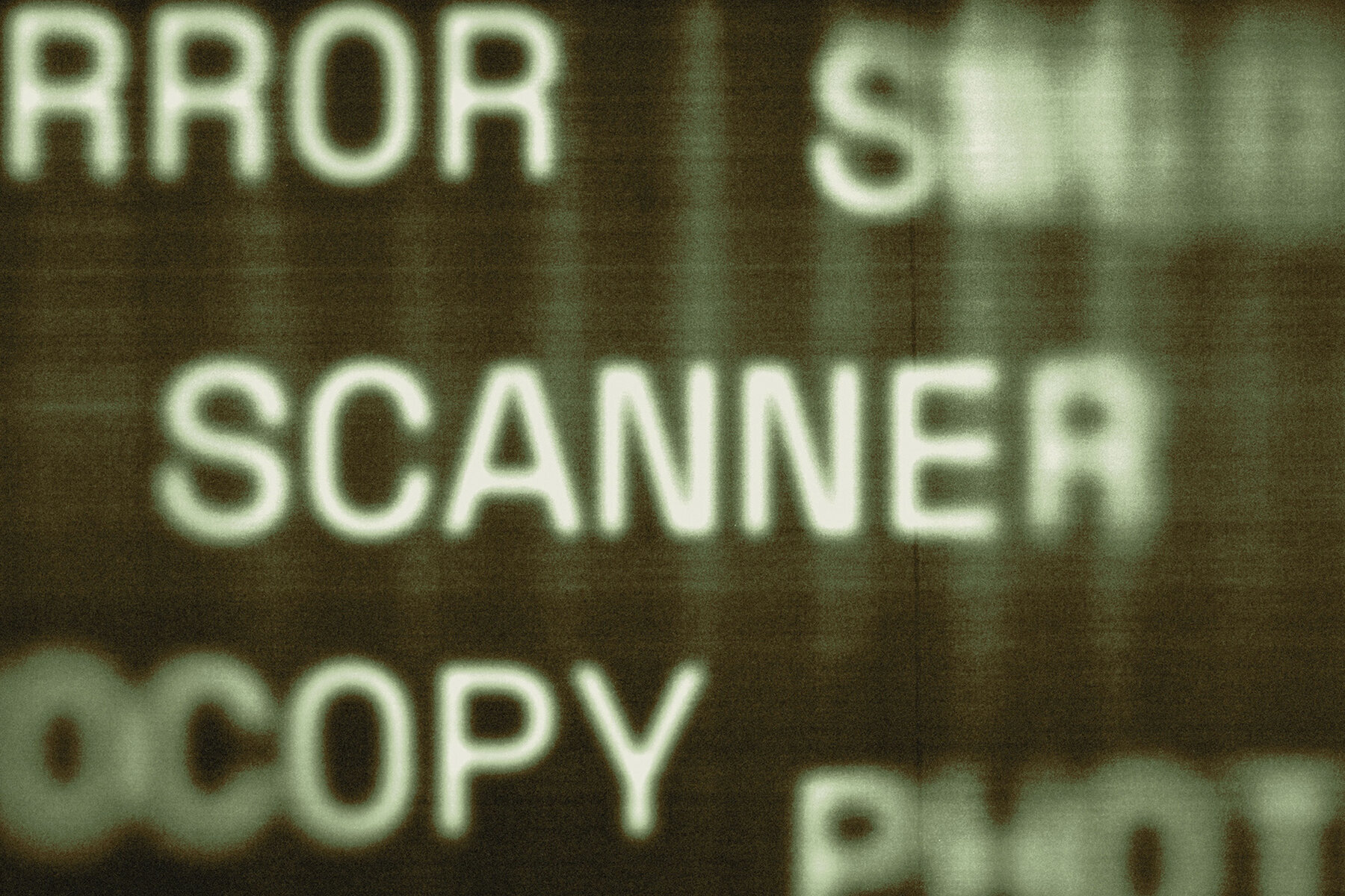 Hazy Bad Scan Text Effect Mockup 1